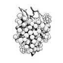 grapes tattoo design idea