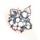 grapes tattoo design idea