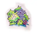 grapes tattoo design idea
