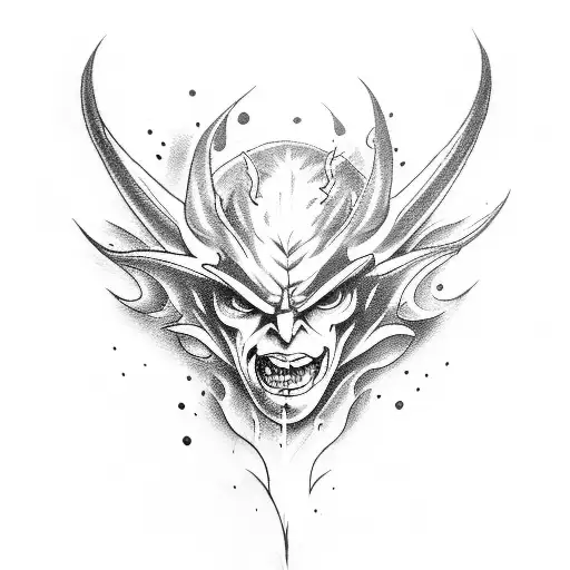 Devil Don't Cry tattoo design idea