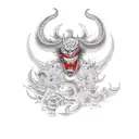 Devil Don't Cry tattoo design idea