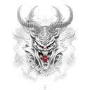 Devil Don't Cry tattoo design idea