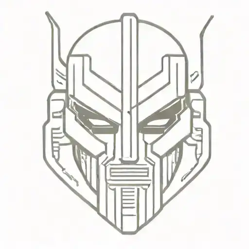 worm wearing MF DOOM mask tattoo design idea