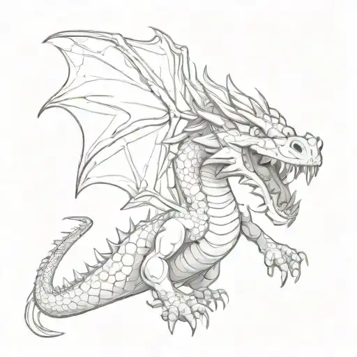 puff the magic dragon   tattoo design idea