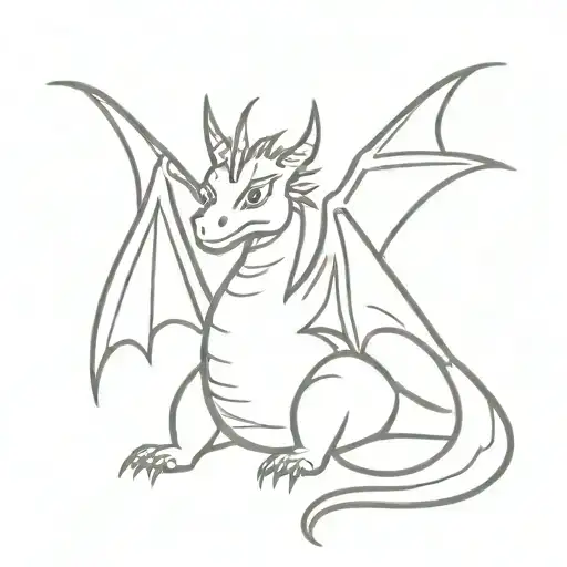 puff the magic dragon   tattoo design idea