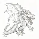 puff the magic dragon   tattoo design idea