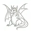 puff the magic dragon   tattoo design idea