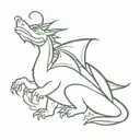 puff the magic dragon   tattoo design idea