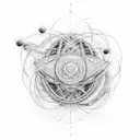 quantum entanglement  tattoo design idea