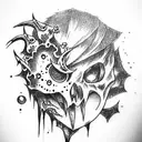 Overlord anime Albedo tattoo design idea