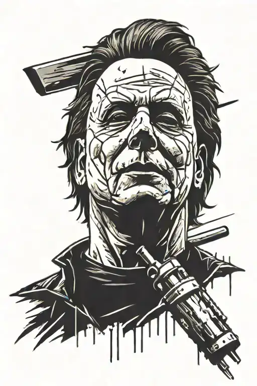 Michael Myers Forearm Tattoo tattoo design idea