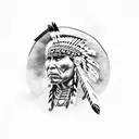 native american tattoo design idea