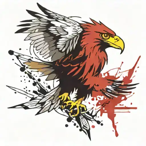 Instruction to Generate an Eagle Tattoo Design on the Forearm 1. Tattoo Style: Realistic: The design tattoo design idea