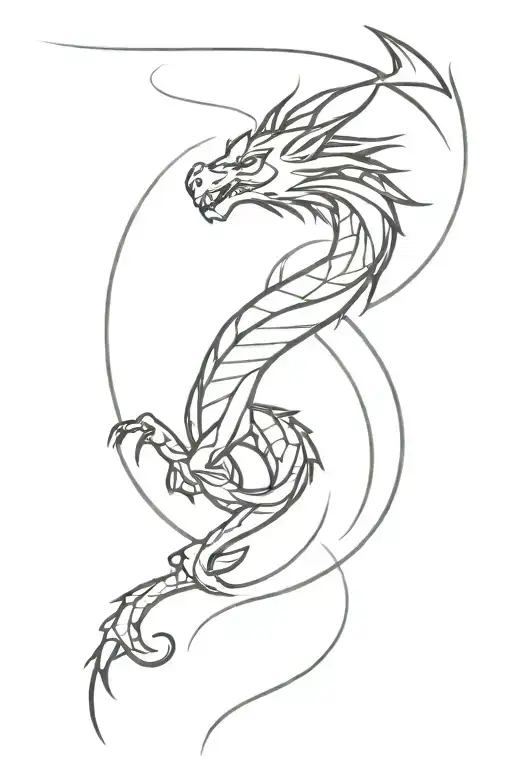 dragon tattoo abstract design tattoo design idea