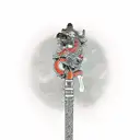 Smoking pipe tattoo design idea