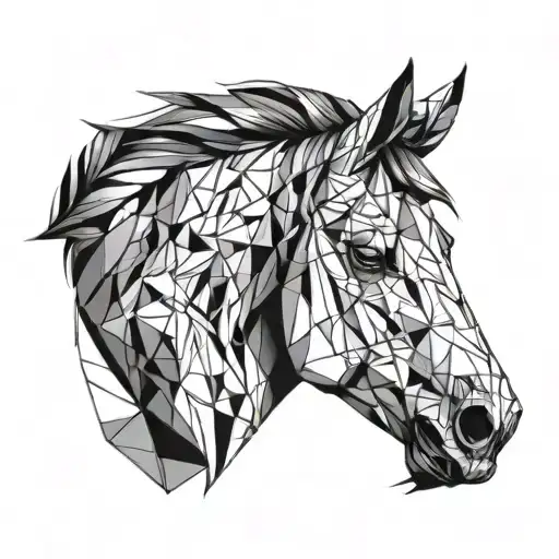 horsehead tattoo design idea