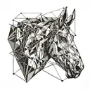 horsehead tattoo design idea