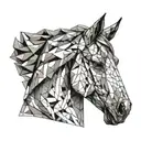 horsehead tattoo design idea