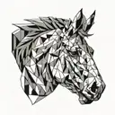 horsehead tattoo design idea