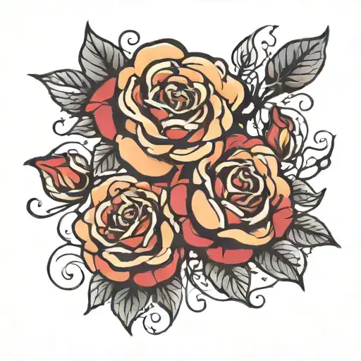 maddie, roses, detroit tattoo design idea