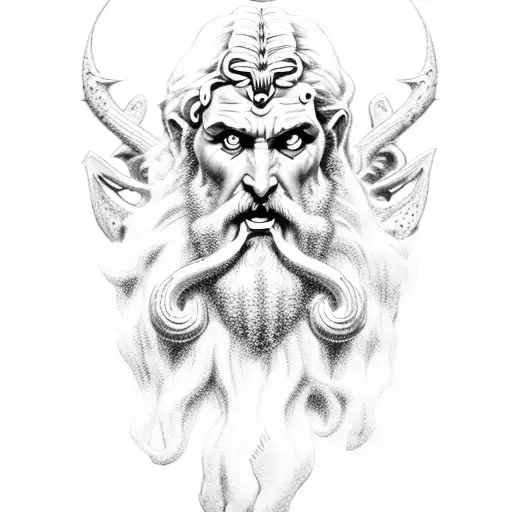 Poseidon Hades Zeus tattoo design idea