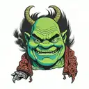 shrek tattoo design idea