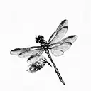 dragonfly tattoo design idea