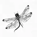 dragonfly tattoo design idea