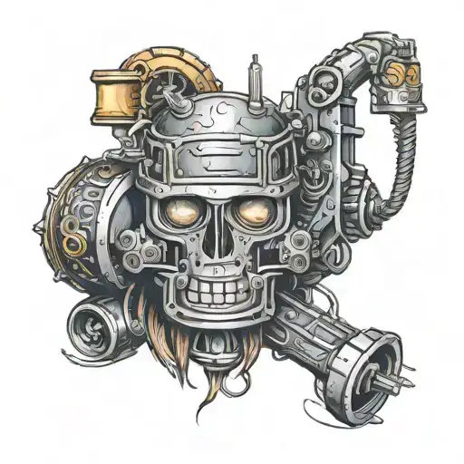 heavy duty equipment  tattoo design idea
