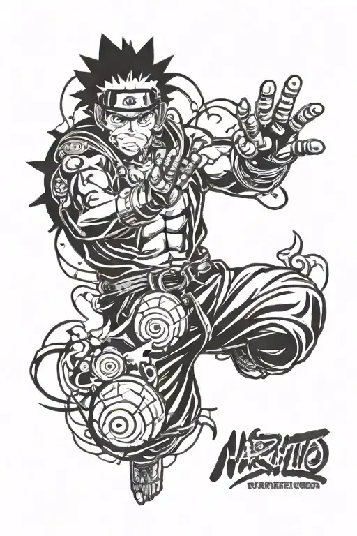 Naruto Rasengan tattoo design idea