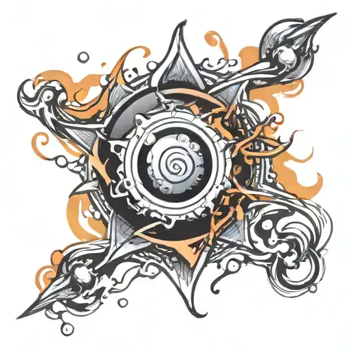 Naruto Rasengan tattoo design idea