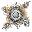 Naruto Rasengan tattoo design idea