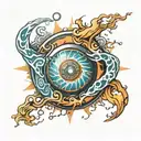 Naruto Rasengan tattoo design idea