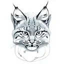 bobcat tattoo design idea