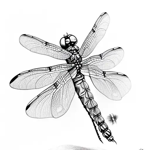 Dragonfly tattoo design idea