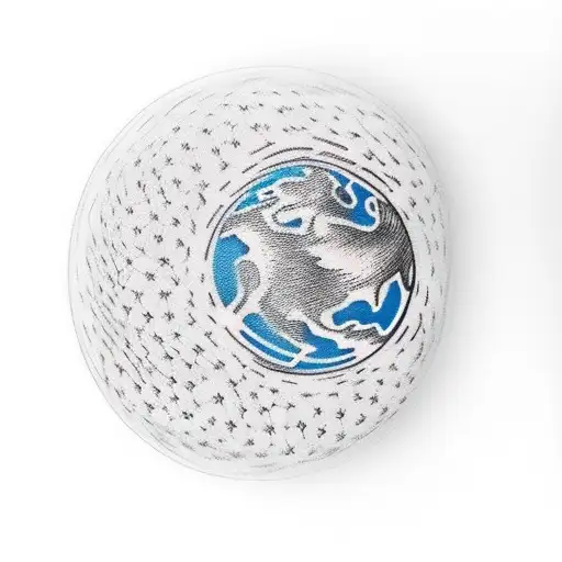 foot kicking a the planet earth as a ball tattoo design idea