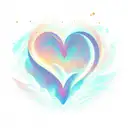 dragon heart ocean wave sunset tattoo design idea