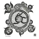 cho ku rei reiki symbol tattoo design idea