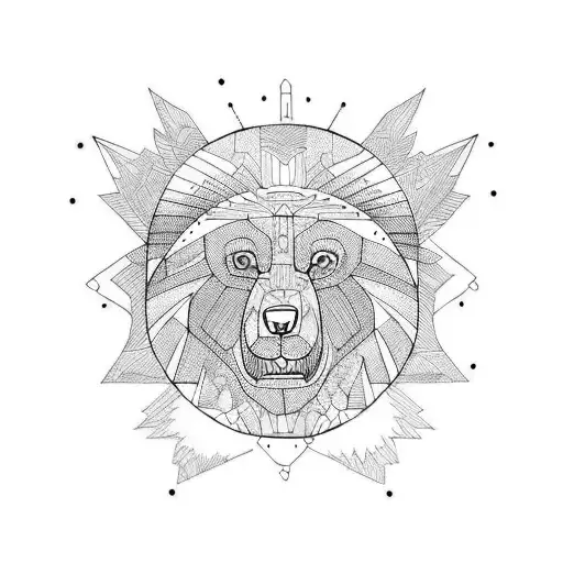 brother bear totems tattoo design idea