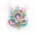 text "unforgettable"  tattoo design idea