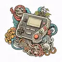 Nintendo NES gamepad tattoo design idea