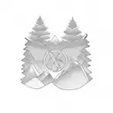 Hiking  tattoo design idea