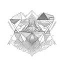 Hiking  tattoo design idea