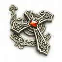 Irish Celtic cross tattoo design idea