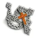 Irish Celtic cross tattoo design idea