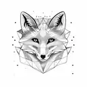 Virgo fox tattoo design idea