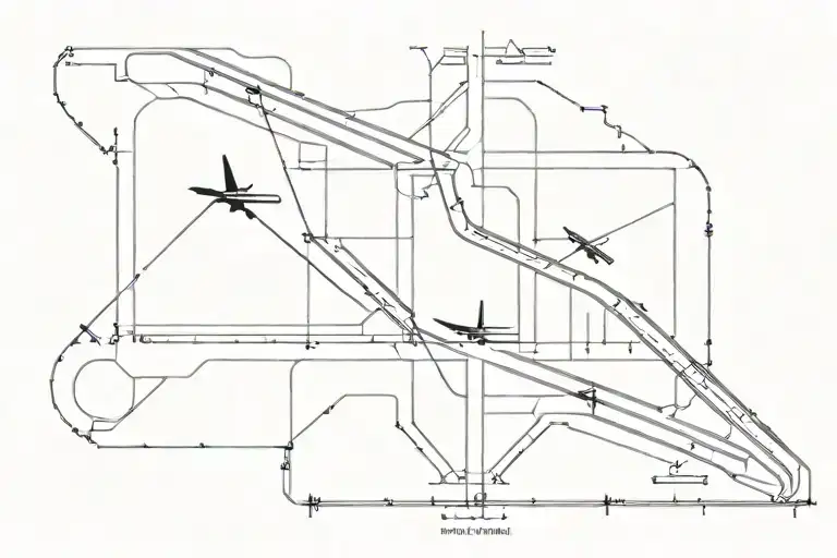 Runway of Mumbai airport   tattoo design idea