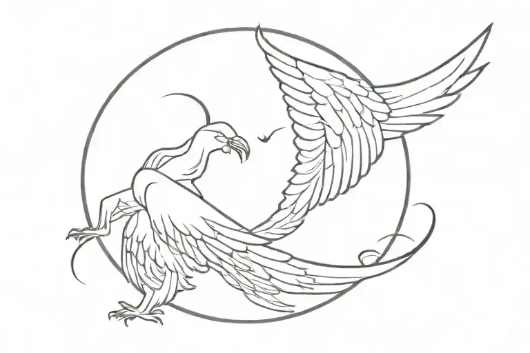 LLL with wings  tattoo design idea