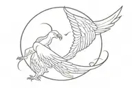 LLL with wings  tattoo design idea