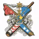 Havana, Cuban flag, cigar tattoo design idea